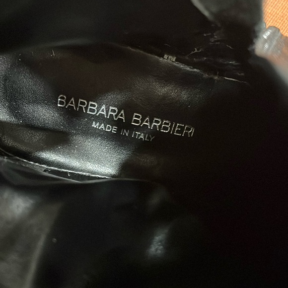 Barbara Barbieri Minimalistic Black Ankle Booties side Zipper Black Leather 41 - Picture 10 of 14